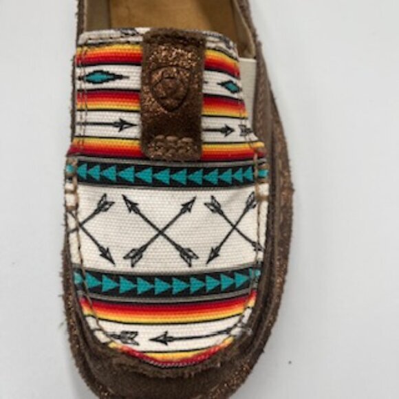 NEW Ariat Cruisers Loafers Women’s Shoe Sz 6 Rose Gold Aztec Arrow‎ Print NWT - Picture 3 of 10